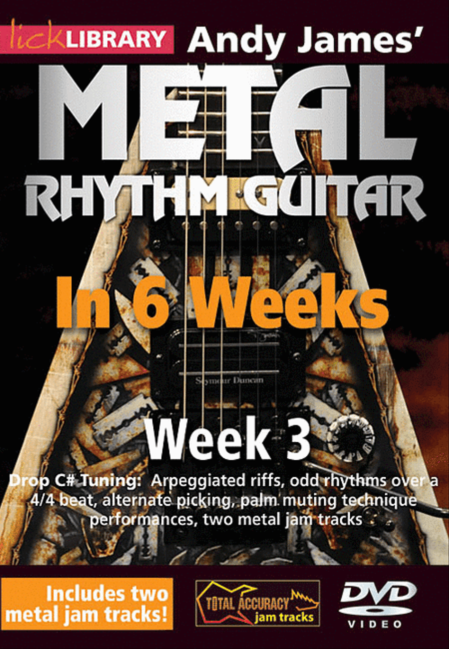 Andy James' Metal Rhythm Guitar in 6 Weeks Electric Guitar scores gallery preview page 1