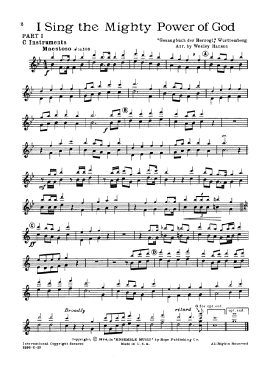 Ensemble Music for Church and School C Instrument scores gallery preview page 2