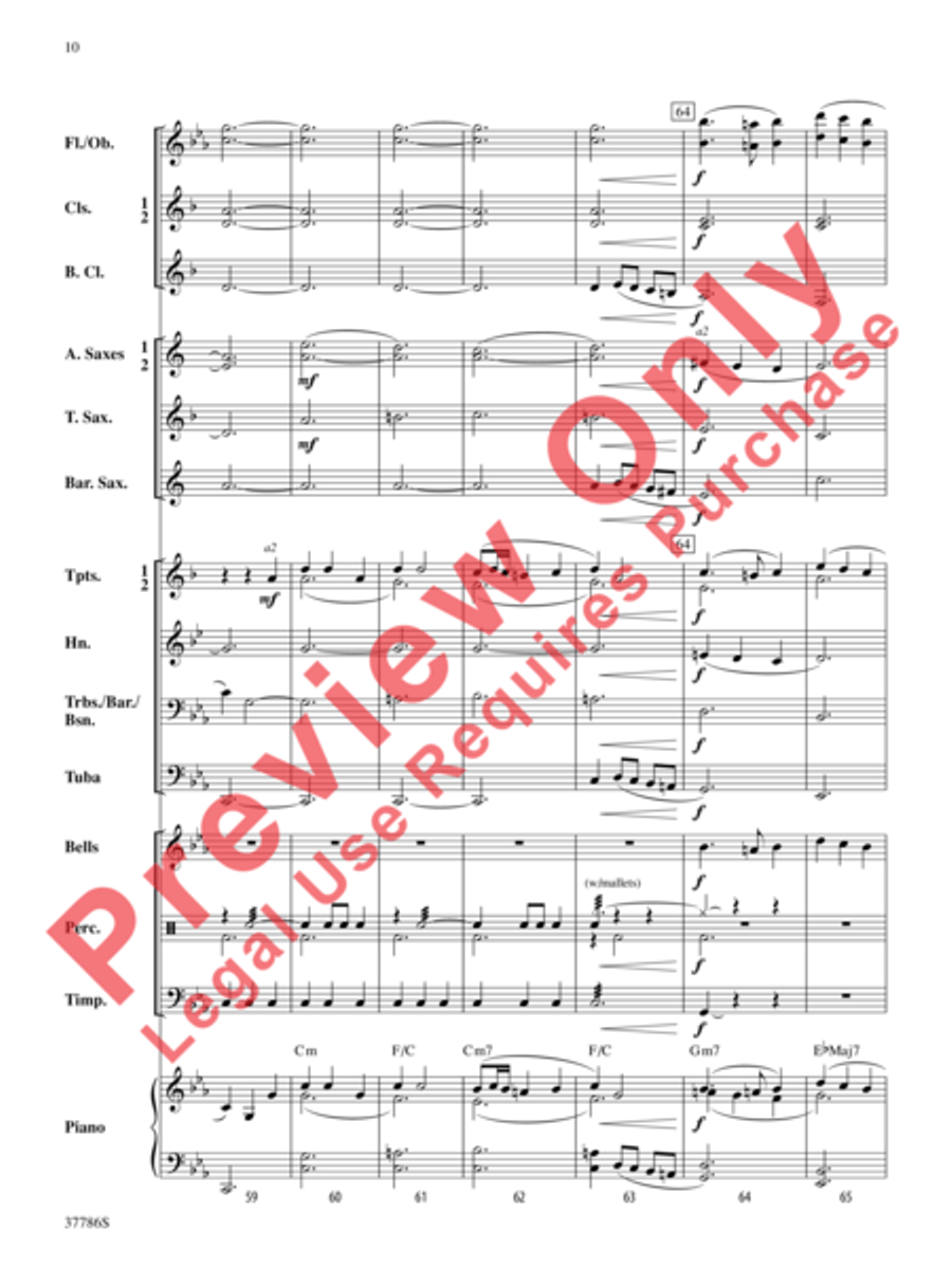 A Yiddish Lullaby Concert Band scores gallery preview page 11
