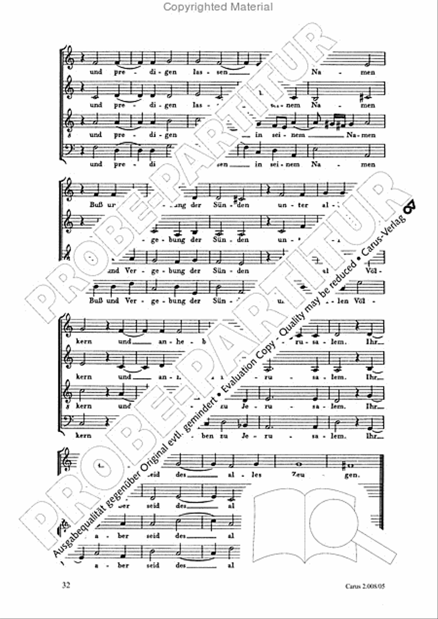 Auferstehungs-Historie SSAATB scores gallery preview page 33