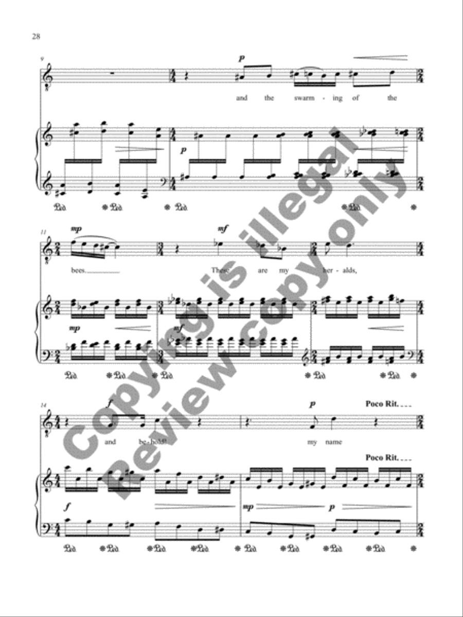 The Poet's Calendar Tenor Voice scores gallery preview page 34