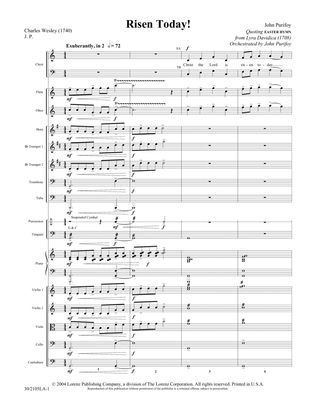 Risen Today! - Full Orchestra Score and Parts
