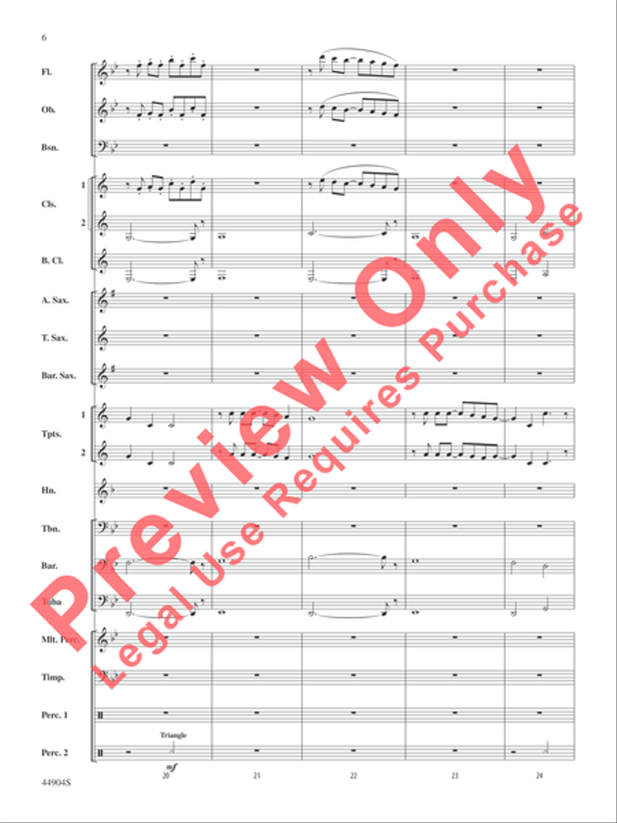 Vivo! Vivo! Concert Band scores gallery preview page 7