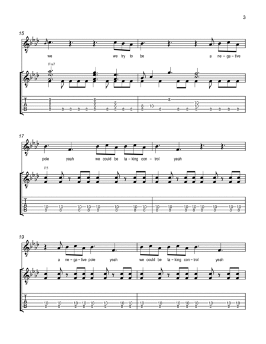 Taking Control Taking Control Guitar Tablature scores gallery preview page 3