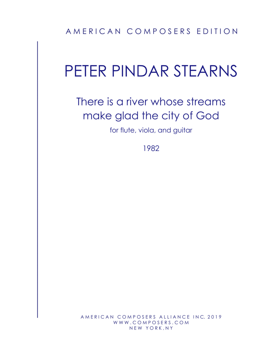 [Stearns] There is a river whose streams make glad the city of God Small Ensemble scores gallery preview page 1