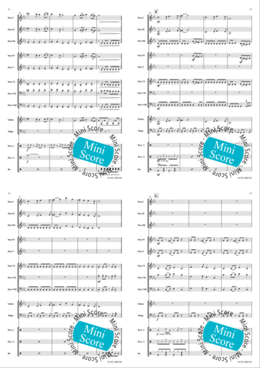 Evil Overture Fanfare Band scores gallery preview page 6