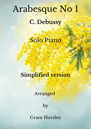 Arabesque No 1 Solo Piano (Simplified Version)