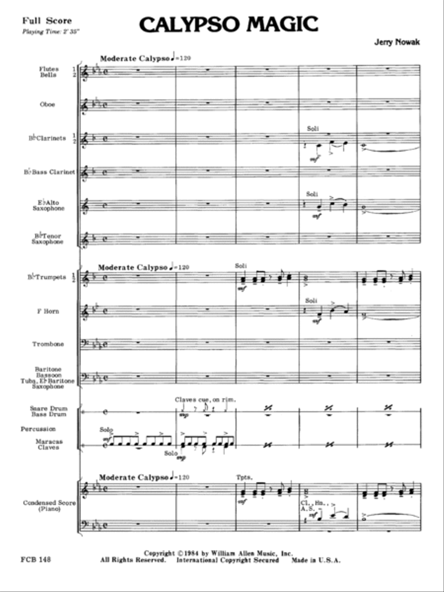 Calypso Magic Concert Band scores gallery preview page 2