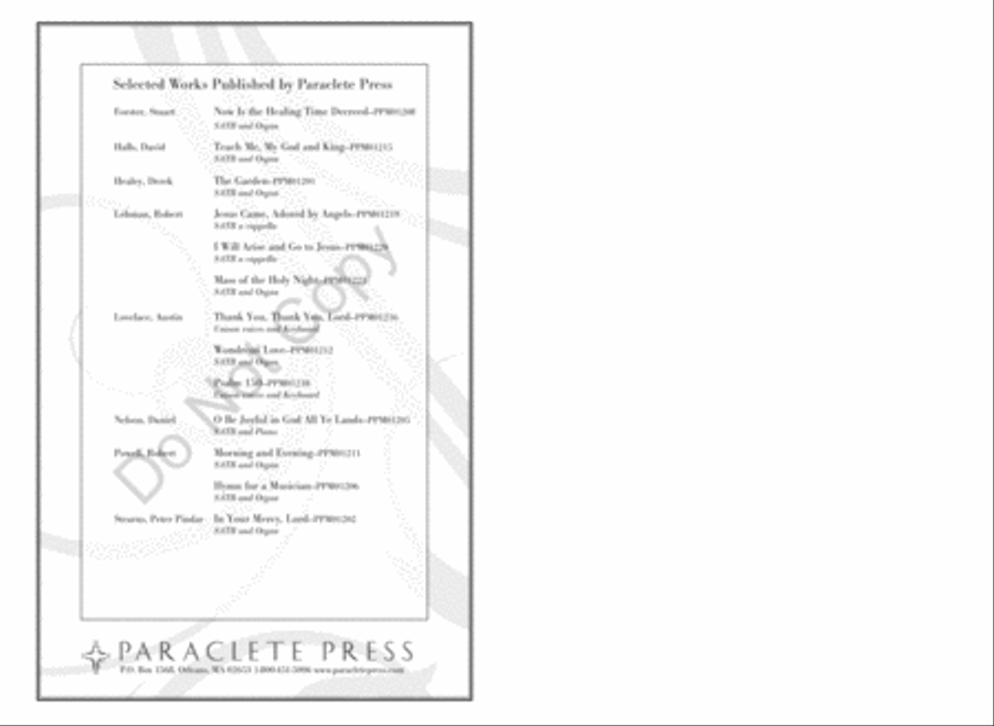 Et post dies sex assumpsit Jesus A Cappella scores gallery preview page 17
