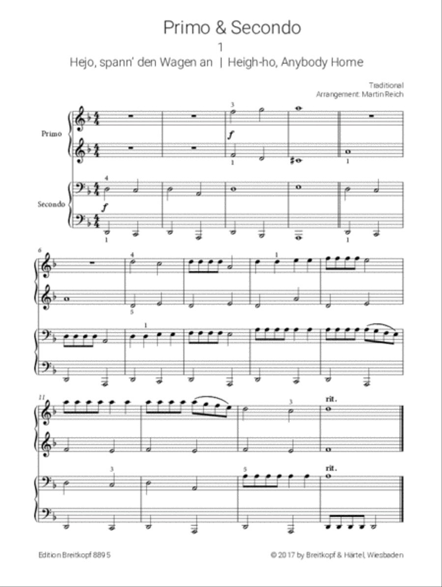 Primo & Secondo Primo & Secondo Piano Solo scores gallery preview page 2