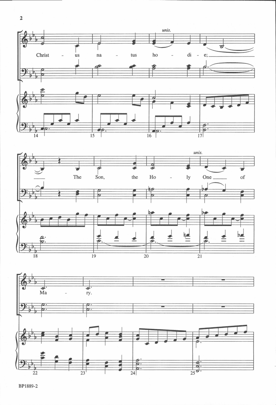 Born On This Day 4-Part scores gallery preview page 3