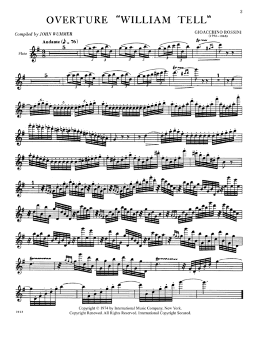 Orchestral Excerpts Flute Solo scores gallery preview page 2