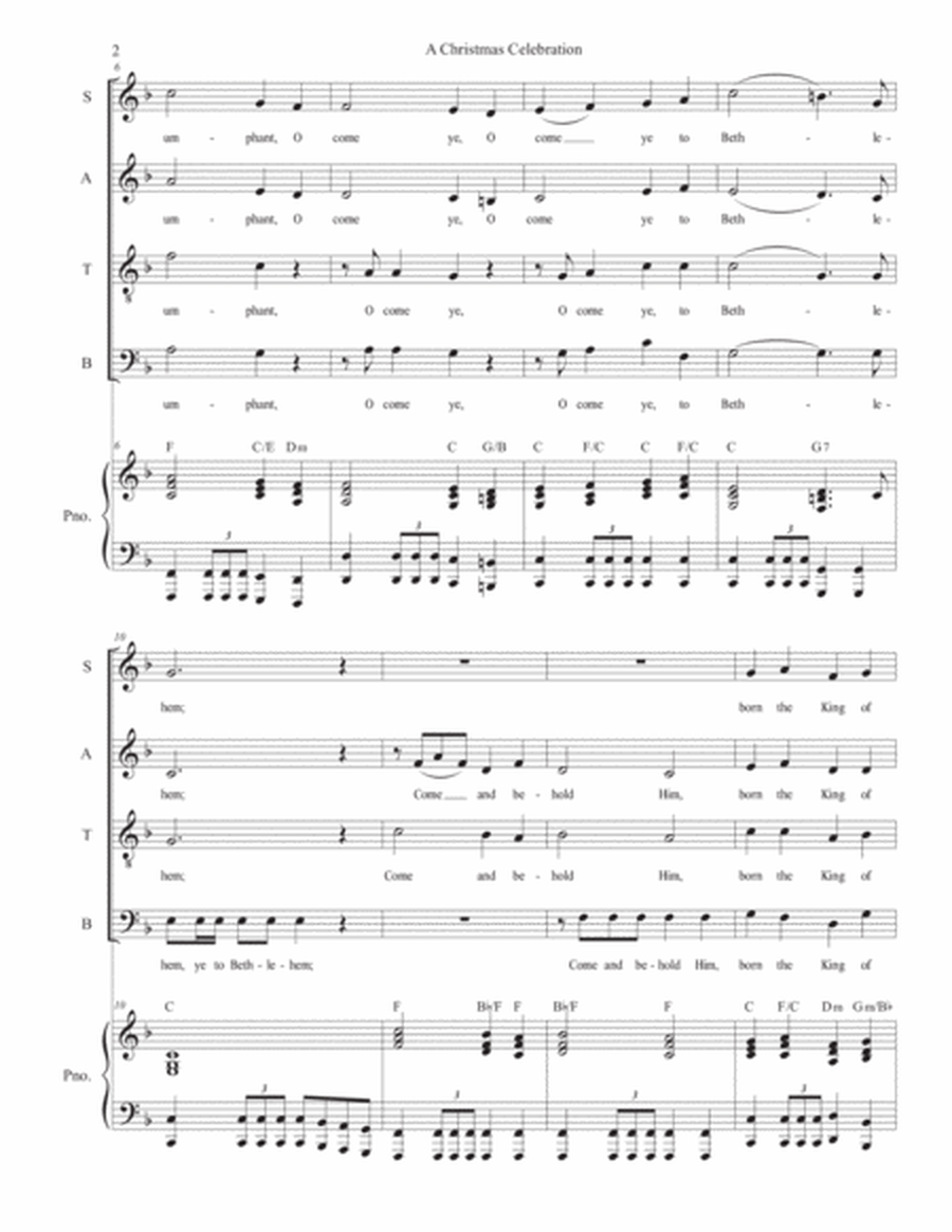 A Christmas Celebration (Vocal Quartet - (SATB) image number null