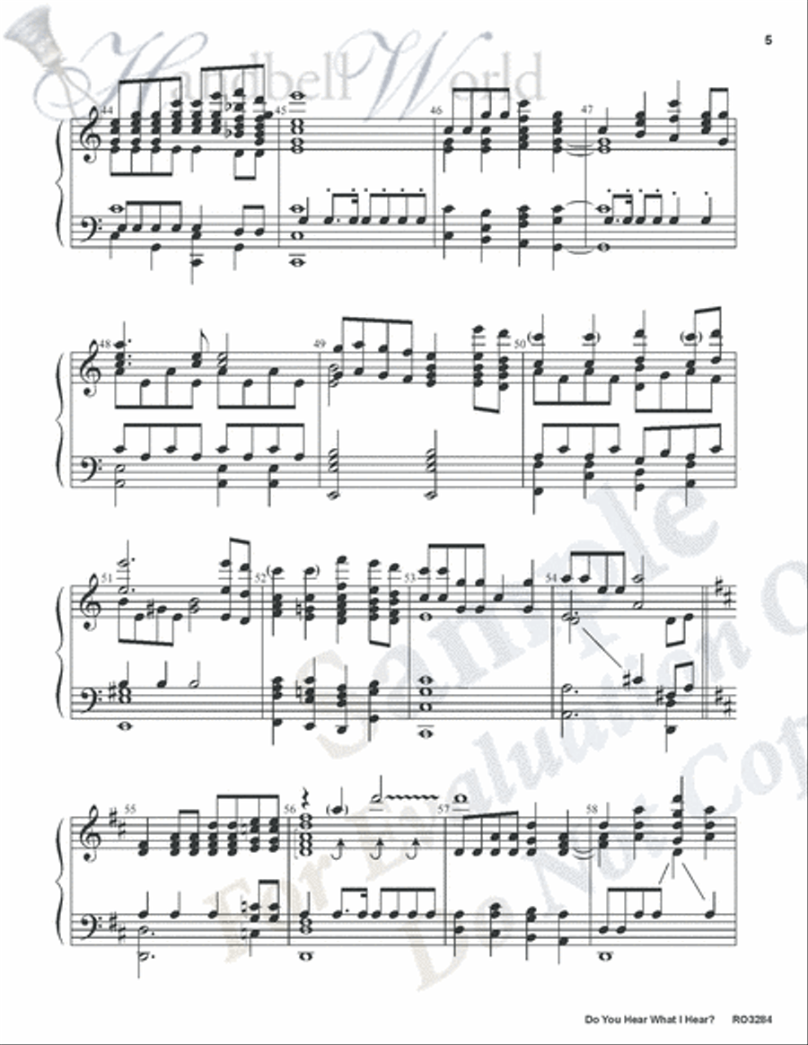 Do You Hear What I Hear 5-Octaves scores gallery preview page 4