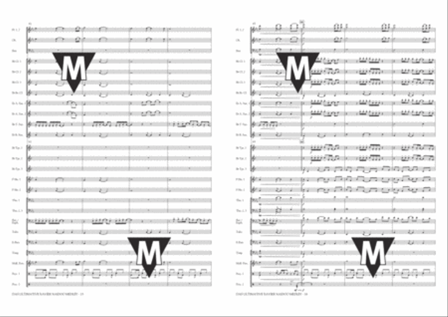Das Ultimative Xavier Naidoo Medley Concert Band scores gallery preview page 9