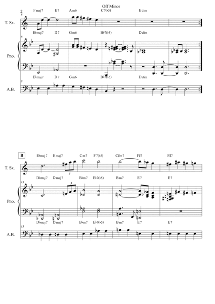 Off Minor Off Minor Small Ensemble scores gallery preview page 3
