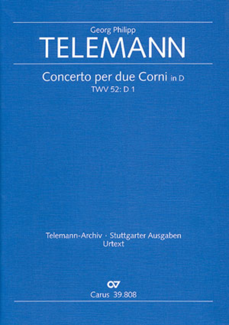 Concerto per due Corni in D (Concerto for two horns in D major) (Concerto en re majeur per due Corni)