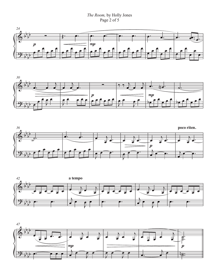 The Room Piano Solo scores gallery preview page 2