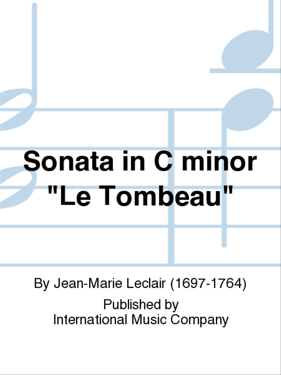 Sonata In C Minor Le Tombeau Violin Solo scores gallery preview page 1