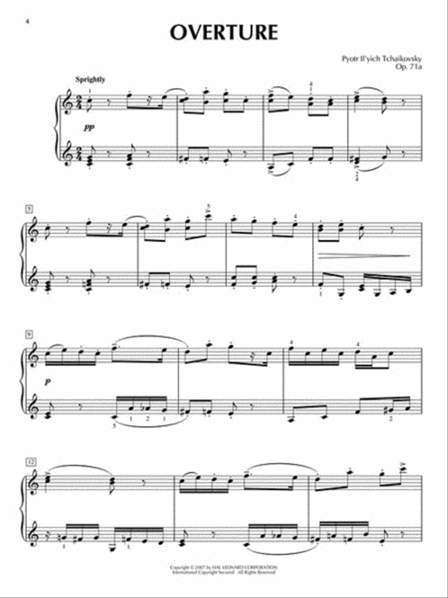 The Nutcracker Suite – Intermediate Piano Solo Piano Solo scores gallery preview page 3