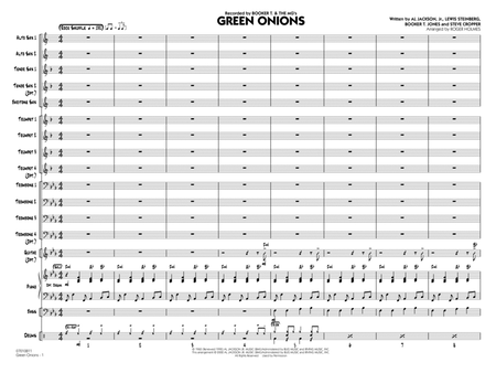Green Onions (arr. Roger Holmes) - Full Score
