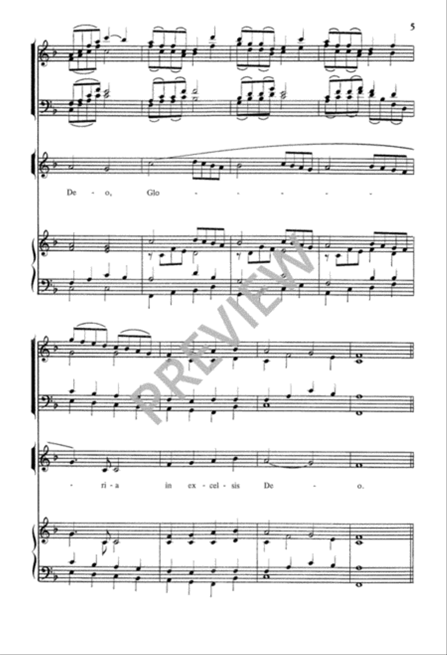 Angels We Have Heard On High 3-Part scores gallery preview page 6