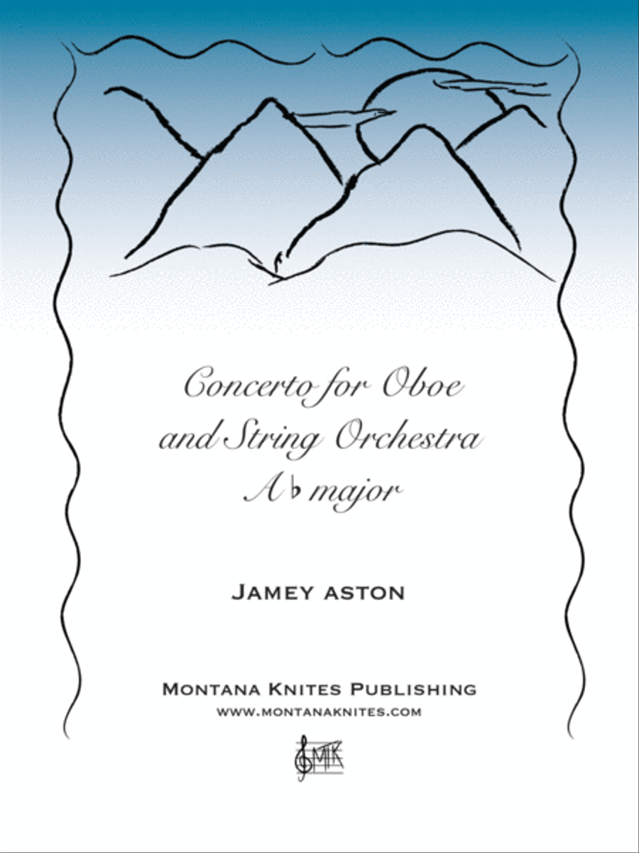 Far and Away: Concerto for Oboe and String Orchestra in A flat Major (9x12) Chamber Orchestra scores gallery preview page 1
