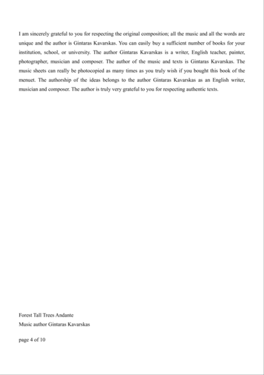 Forest Tall Trees Andante String Duet scores gallery preview page 4