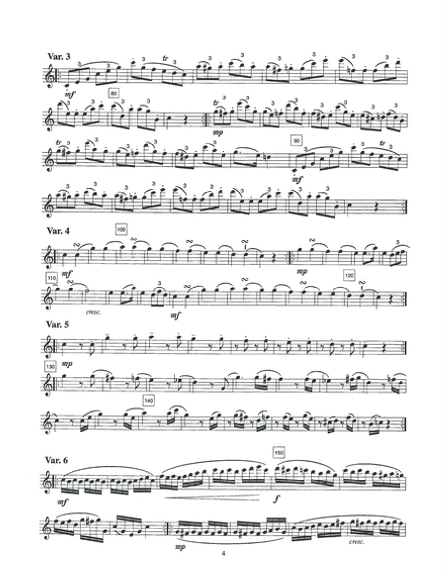 Mozart for Flute Flute Solo scores gallery preview page 5