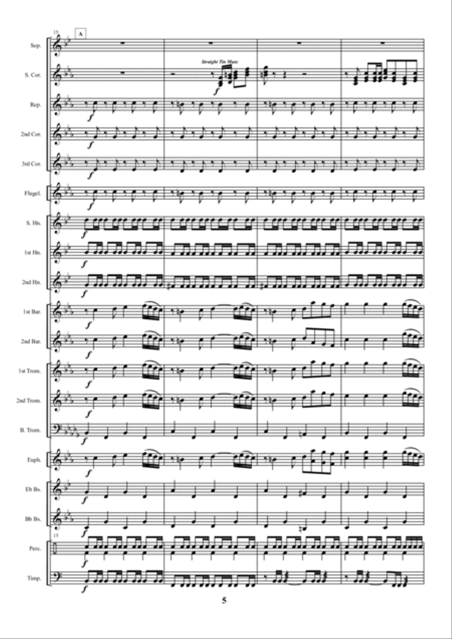 Ukrainian Cossack march Ukrainian Cossack march Brass Ensemble scores gallery preview page 5