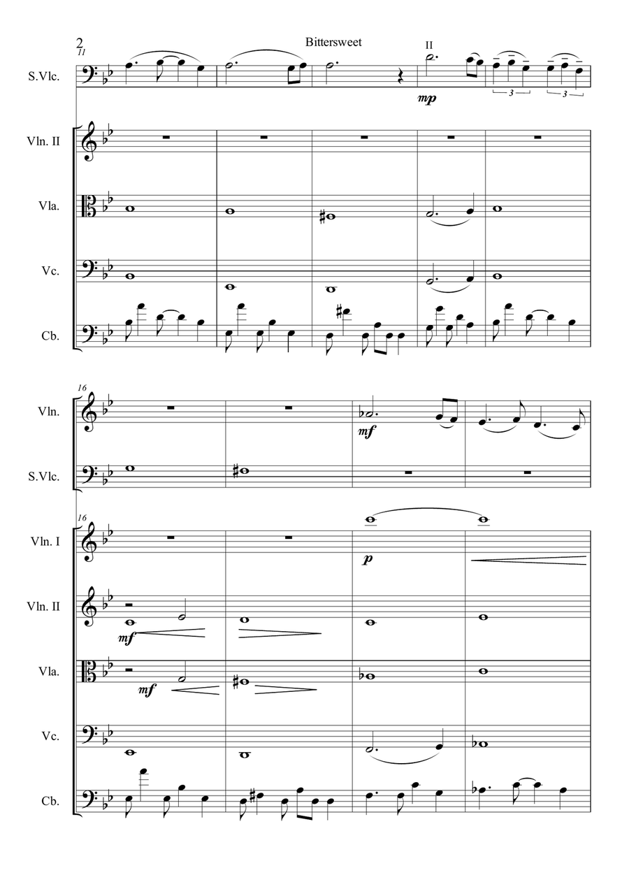 Bittersweet String Orchestra scores gallery preview page 2
