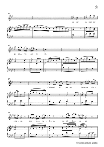 Handel-Ch'io mai vi possa in g minor，for voice and piano image number null