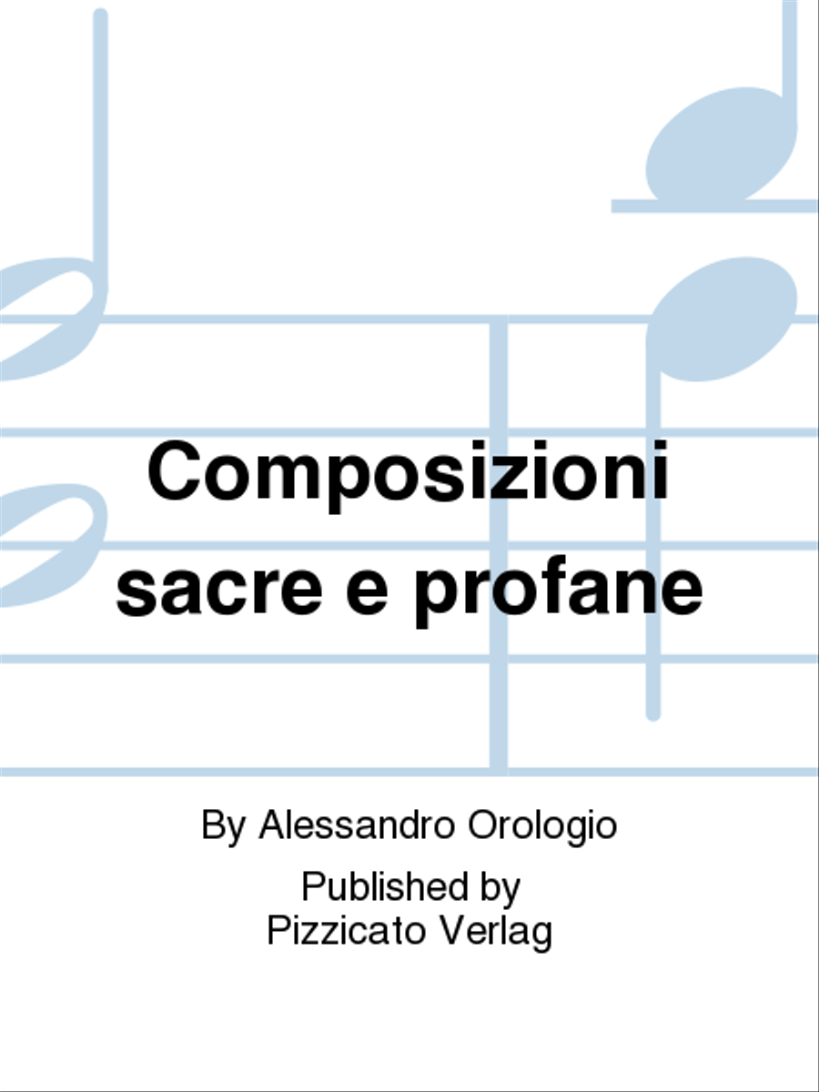 Composizioni sacre e profane School and Community scores gallery preview page 1