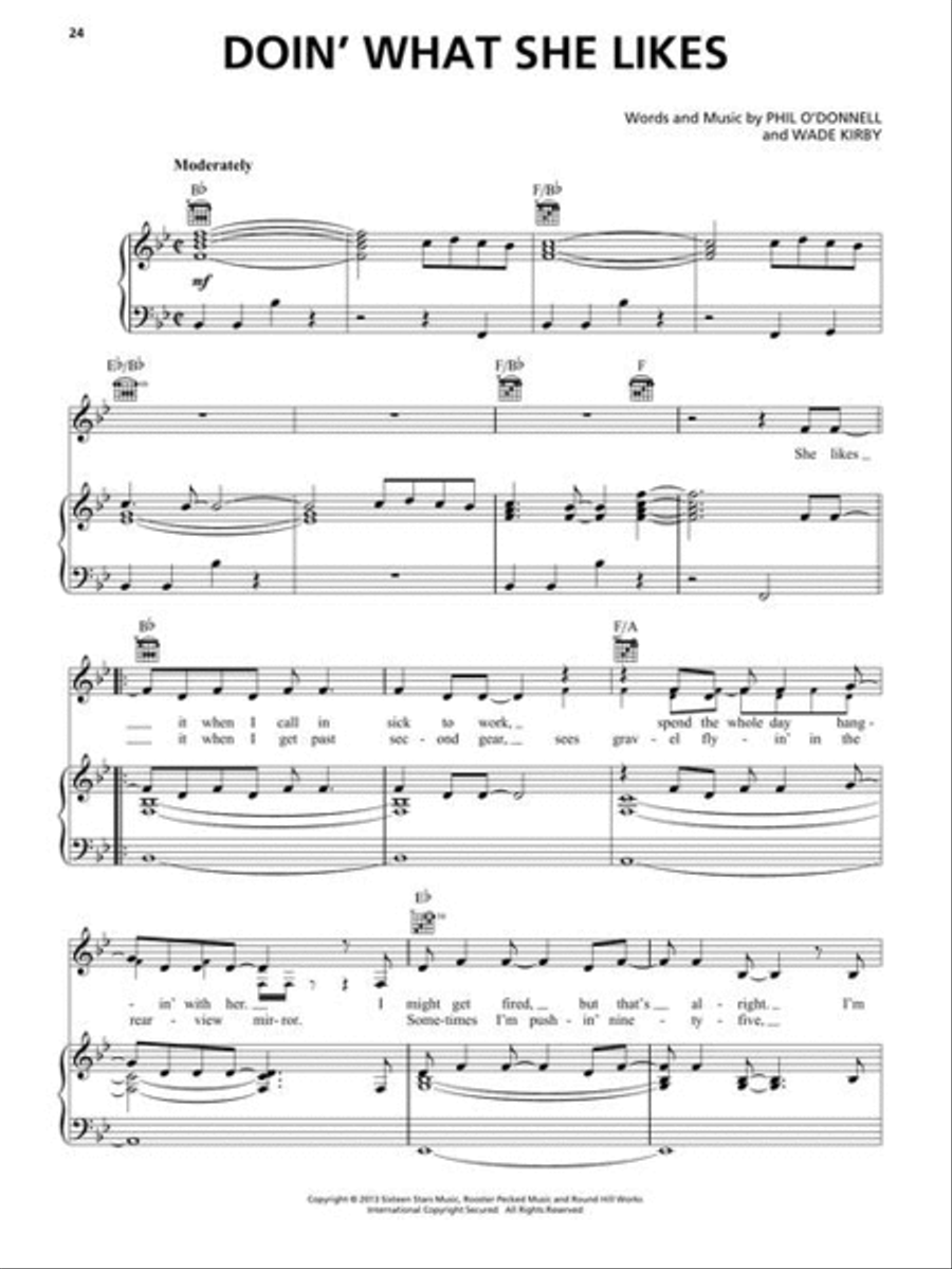 Blake Shelton – Sheet Music Collection Piano, Vocal, Guitar scores gallery preview page 5