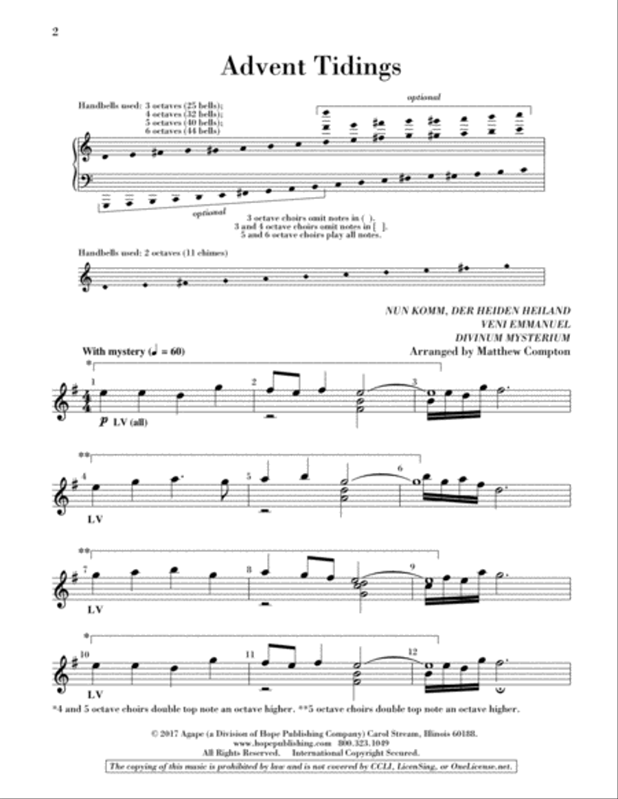 Advent Tidings 5-Octaves scores gallery preview page 2