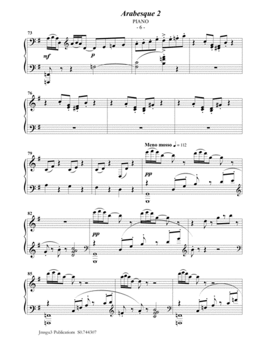 Debussy: Arabesque 2 for Oboe & Piano image number null