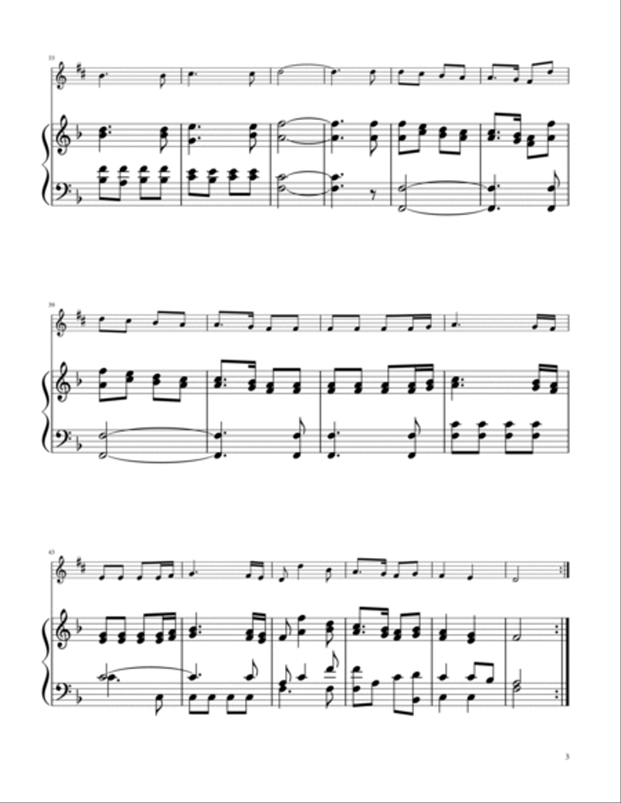Joy To The World - Clarinet in Eb Solo w/Piano E-Flat Clarinet scores gallery preview page 3