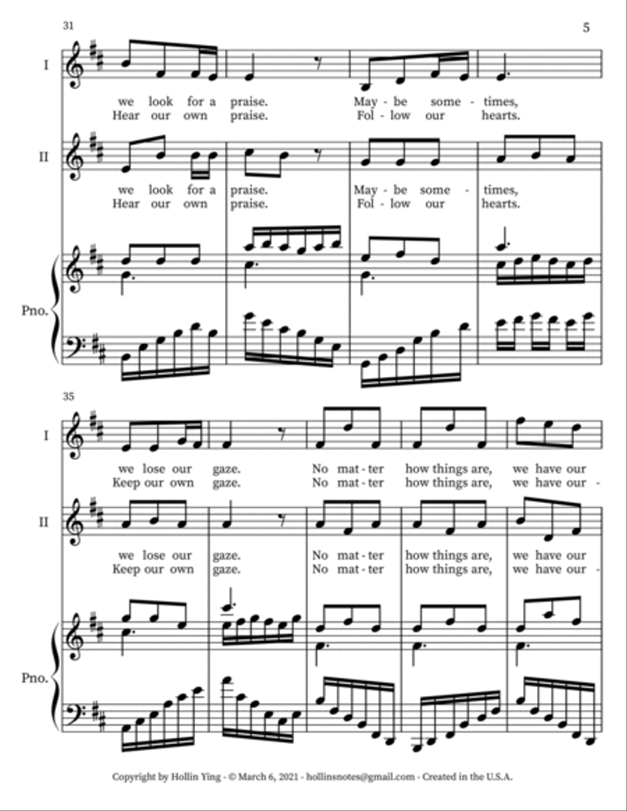 The Flow of Life Choir scores gallery preview page 5