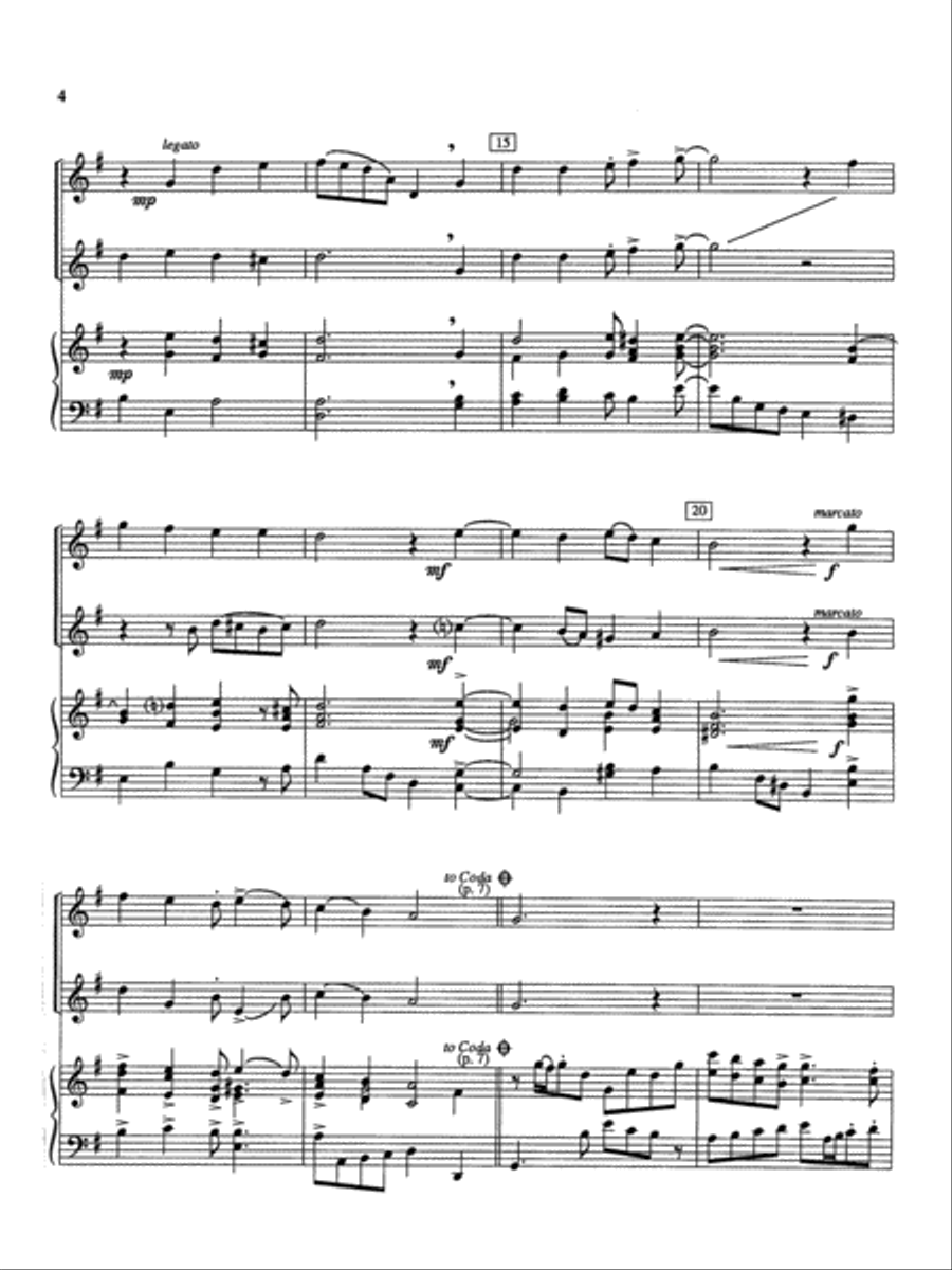 Solos and Duets - for C Instruments and Accompaniments (Volume I) Piano Accompaniment scores gallery preview page 3