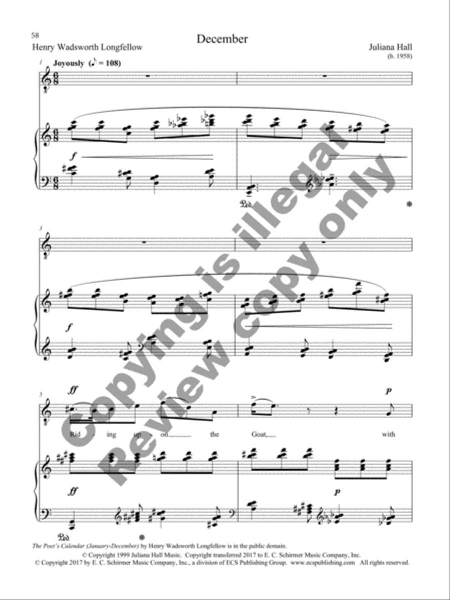 The Poet's Calendar Tenor Voice scores gallery preview page 47