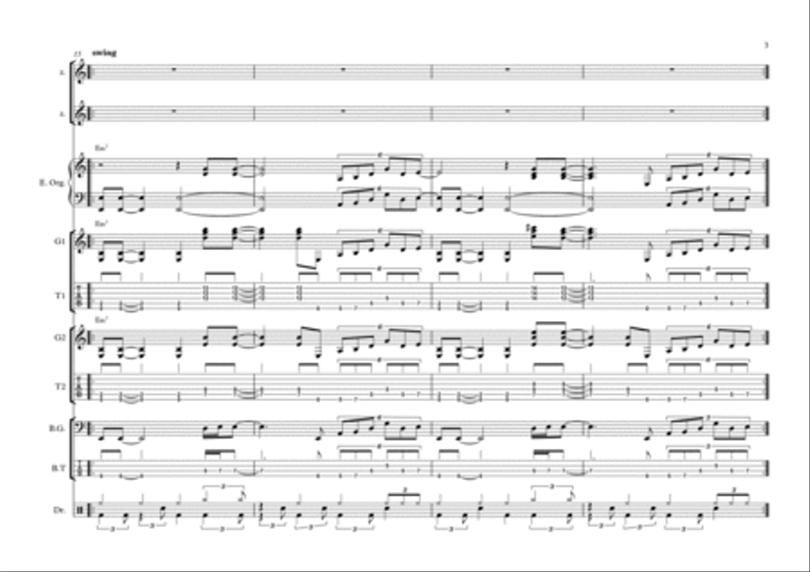 Carry On Wayward Son Voice scores gallery preview page 3