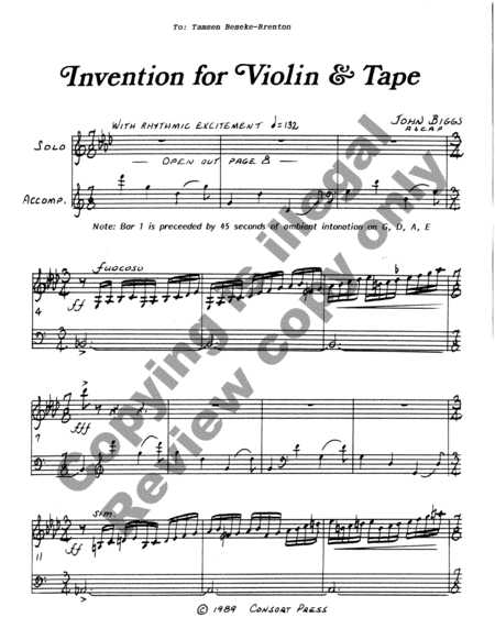 Invention for Violin & Tape image number null