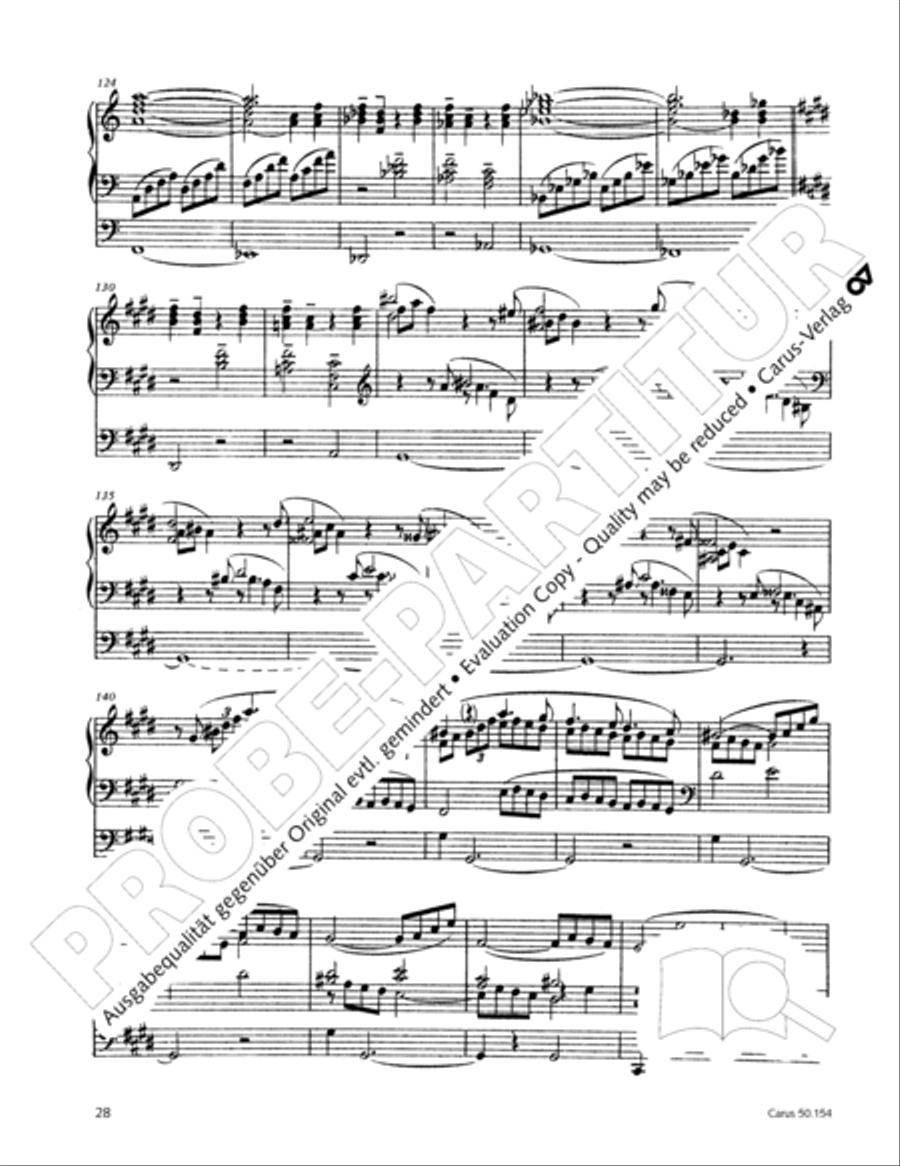 Organ Sonata No. 12 in D flat major Organ Solo scores gallery preview page 29