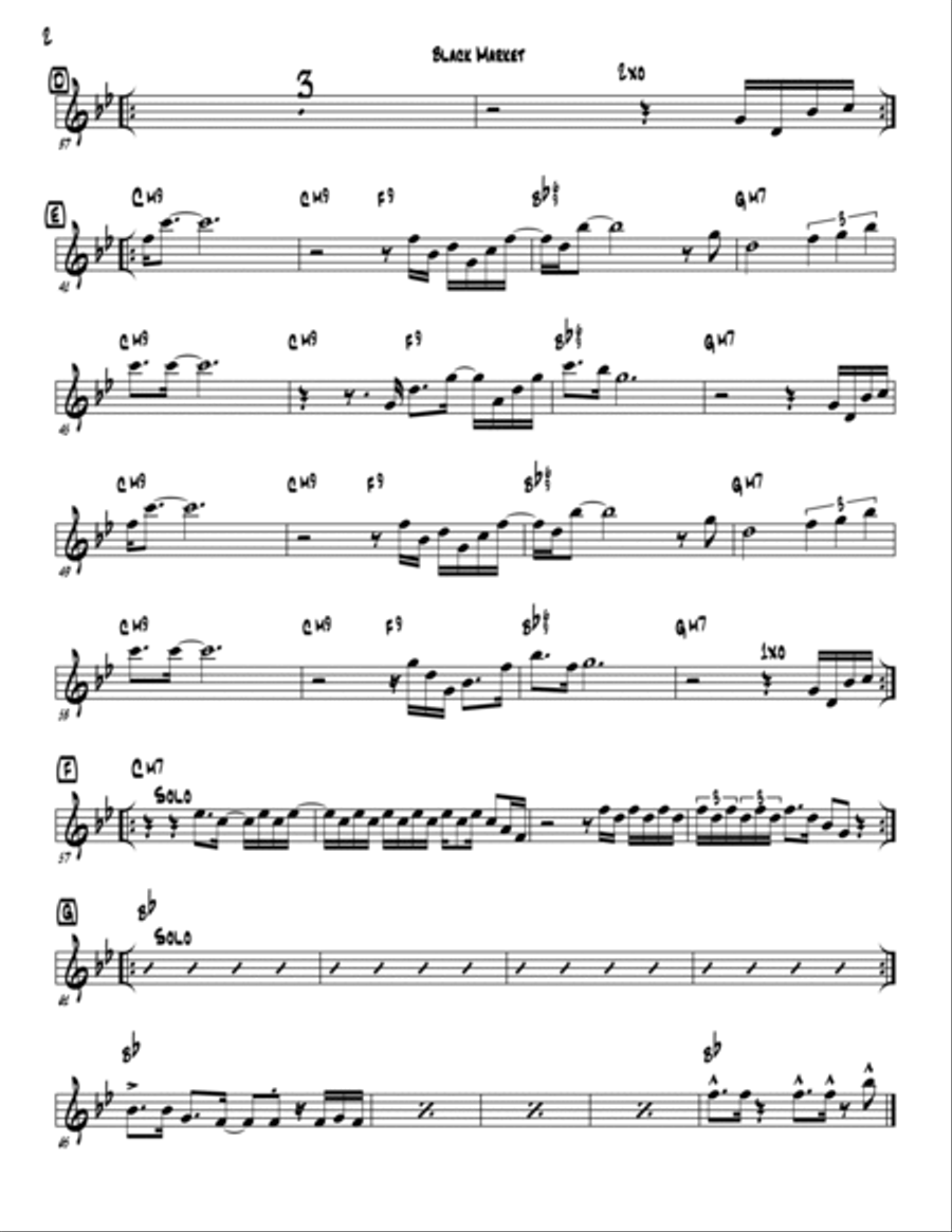 Black Market Jazz Ensemble scores gallery preview page 6