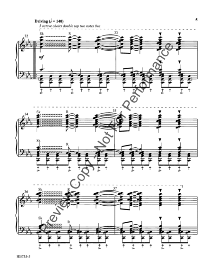 Low in the Grave He Lay (Up from the Grave He Arose) 5-Octaves scores gallery preview page 6