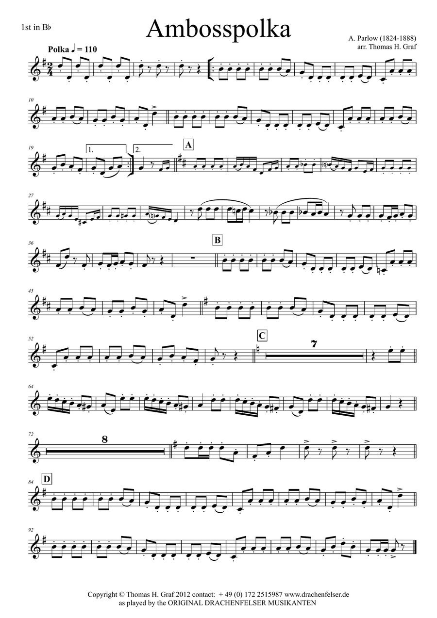 Amboss-Polka - German Polka - Oktoberfest - German Band Brass Ensemble scores gallery preview page 3