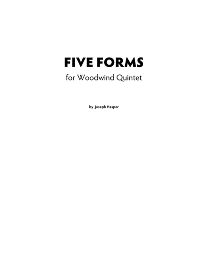 Five Forms for Woodwind Quintet image number null