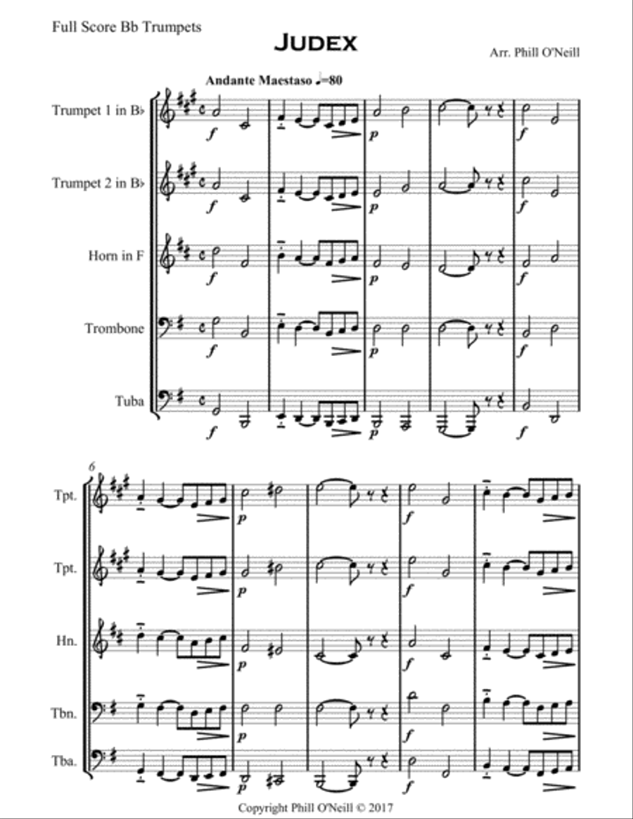 Judex Judex Brass Ensemble scores gallery preview page 2