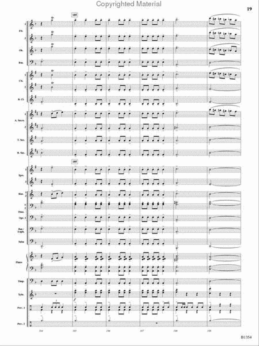 Buccaneer Hornpipe Concert Band scores gallery preview page 18