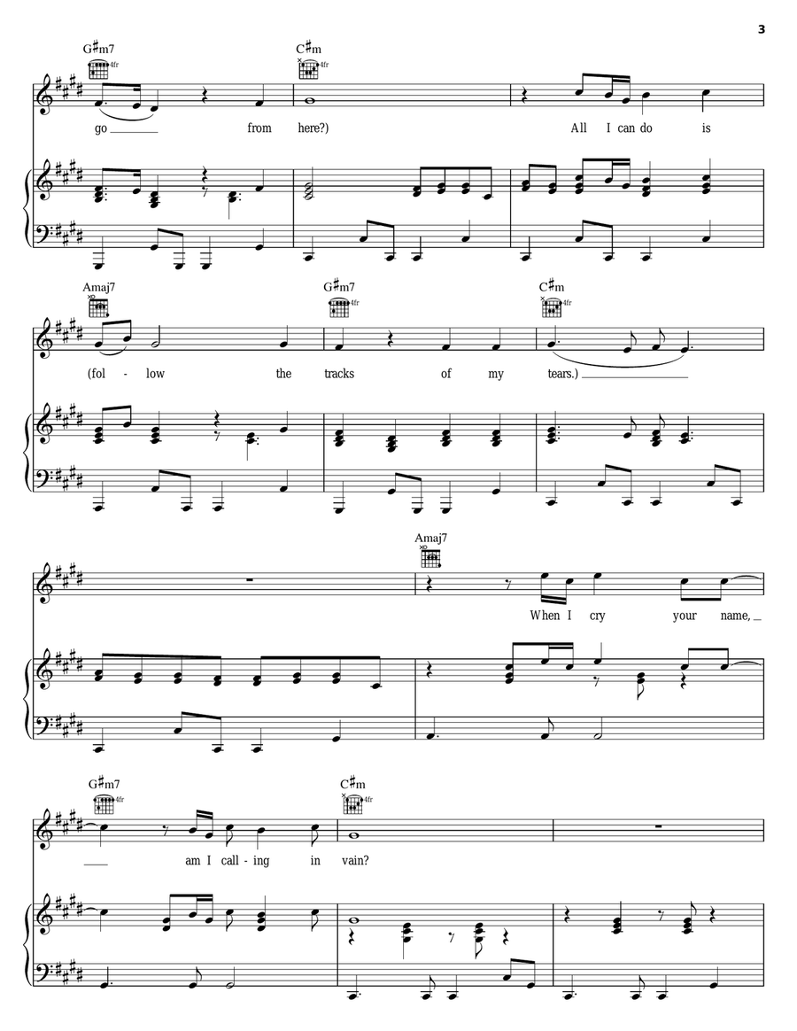 Where Do We Go From Here Piano, Vocal, Guitar scores gallery preview page 3